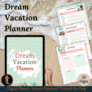 Dream Vacation Planner | US Letter Size \