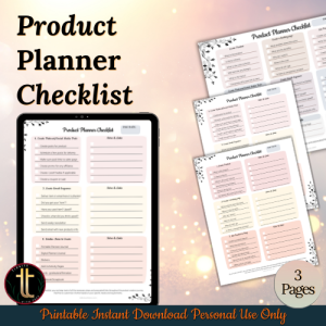 Product Planner Checklist