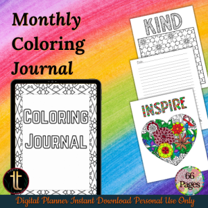 Monthly Coloring Journal-INSPIRE