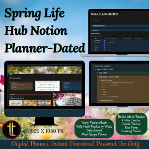 Spring Life Hub Notion Planner