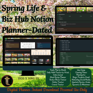 Spring Life & Biz Notion Planner